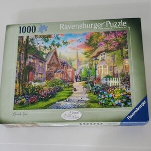 Ravensburger 1,000 piece "Church Lane" Puzzle Complete